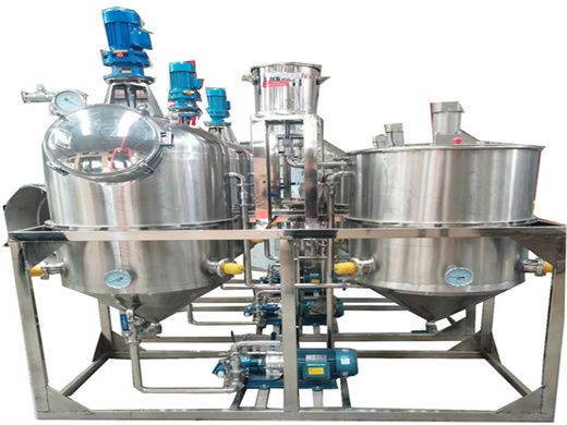 équipement de raffinerie d’huile d’arachide à haute efficacité/tournesol